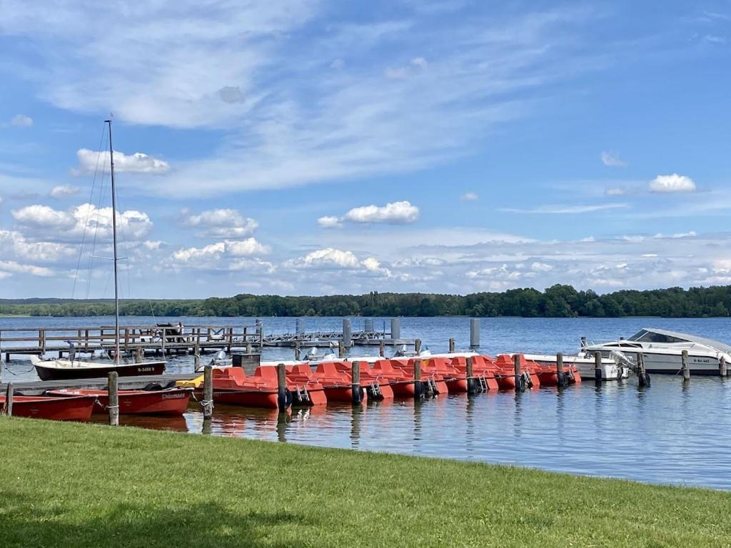 Ferienhaus Mit Wasserterrasse - Mit Sauna Und Kamin - Inklusive Nebenkosten Wendisch Rietz Exterior foto