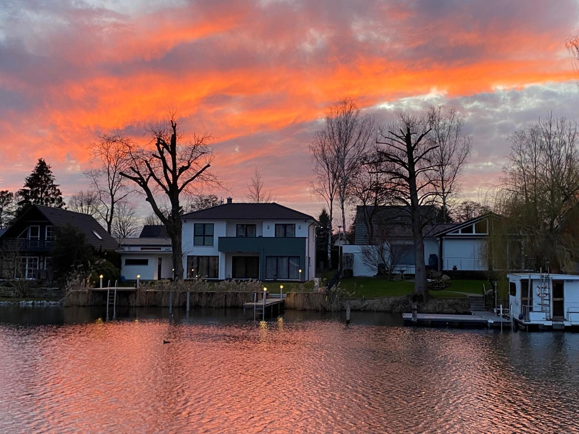 Ferienhaus Mit Wasserterrasse - Mit Sauna Und Kamin - Inklusive Nebenkosten Wendisch Rietz Exterior foto