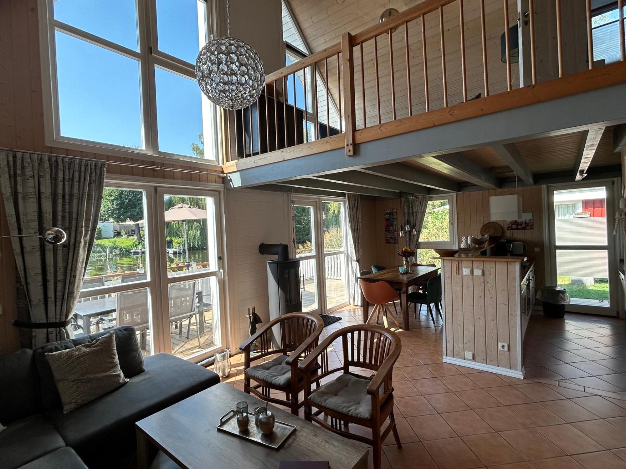Ferienhaus Mit Wasserterrasse - Mit Sauna Und Kamin - Inklusive Nebenkosten Wendisch Rietz Exterior foto